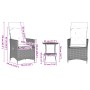 Gartenmöbel-Set 3-teilig aus synthetischem Rattan mit beigen Kissen von , Gartensets - Ref: Foro24-365655, Preis: 222,14 €, R...