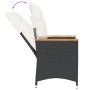 Tischchen und Stühle mit 3-teiligen schwarzen Kunststoff-Rattan-Kissen. von , Gartensets - Ref: Foro24-365657, Preis: 217,39 ...
