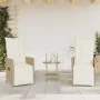 Garden set 3 pieces synthetic rattan chairs and table with beige cushion by , Garden sets - Ref: Foro24-365676, Price: 279,76...