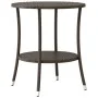 Garden chairs and table with cushions 3 pieces brown PE rattan by , Garden sets - Ref: Foro24-365674, Price: 277,89 €, Discou...