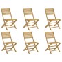 Faltbare Gartenstühle 6 Stück Akazienholz 48,5x61,5x87 cm von , Gartenstühle - Ref: Foro24-3214228, Preis: 303,63 €, Rabatt: %