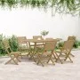 Folding garden chairs 6 pcs acacia wood 48.5x61.5x87 cm by , Garden chairs - Ref: Foro24-3214228, Price: 297,42 €, Discount: %