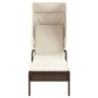 Zwei Sonnenliegen mit Baldachin und Tisch aus braunem Kunststoff-Rattan von , Liegen - Ref: Foro24-3261570, Preis: 366,24 €, ...