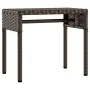 2 synthetic rattan sun loungers with canopy and table in brown color. by , Loungers - Ref: Foro24-3261570, Price: 401,25 €, D...