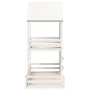 Bett mit massivem Dach aus weißer Kiefer 90x190 cm von , Betten und Lattenroste - Ref: Foro24-3282397, Preis: 347,50 €, Rabat...