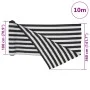 Gray anthracite and white HDPE privacy net 3.6x10 m 75 g/m² by , Umbrellas - Ref: Foro24-4003668, Price: 33,09 €, Discount: %