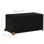 Caja de almacenaje de jardín ratán sintético negro 120x65x61 cm de vidaXL, Cajas de almacenaje para exteriores - Ref: Foro24-...