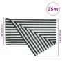 Green and white HDPE privacy net 1.8x25 m 195 g/m² by , Umbrellas - Ref: Foro24-4003753, Price: 75,52 €, Discount: %
