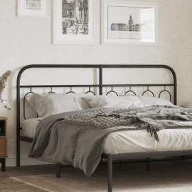Schwarzes Metallkopfteil, 193 cm von , Kopf- und Fußteile - Ref: Foro24-377154, Preis: 45,47 €, Rabatt: %