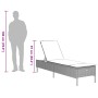 Liegestuhl mit braunem Kunststoff-Rattankissen von , Liegen - Ref: Foro24-4002720, Preis: 154,61 €, Rabatt: %