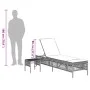 Liegestühle mit Tisch 2 Stück in grauem synthetischem Rattan von , Liegen - Ref: Foro24-4002748, Preis: 273,07 €, Rabatt: %