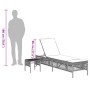 Liegestühle mit Tisch 2 Stück in grauem synthetischem Rattan von , Liegen - Ref: Foro24-4002748, Preis: 277,50 €, Rabatt: %