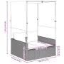 Double sun lounger with roof and gray synthetic rattan curtains by , Loungers - Ref: Foro24-4002757, Price: 229,68 €, Discoun...