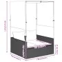 Double sun lounger with roof and light gray synthetic rattan curtains by , Loungers - Ref: Foro24-4002760, Price: 229,68 €, D...