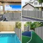 Grau-anthrazit-weißes HDPE-Privatsphärennetz 1,5x10 m 150 g/m² von , Sonnenschirme - Ref: Foro24-4003677, Preis: 29,00 €, Rab...