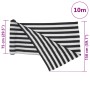 Grau-anthrazit-weißes HDPE-Privatsphärennetz 1,5x10 m 150 g/m² von , Sonnenschirme - Ref: Foro24-4003677, Preis: 29,42 €, Rab...