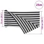 Grau-anthrazit-weißes HDPE-Privatsphärennetz 1,5x25 m 195 g/m² von , Sonnenschirme - Ref: Foro24-4003696, Preis: 60,20 €, Rab...