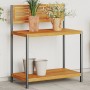 Gartentisch aus Akazienholz und Stahl, 90x50x110 cm. von , Topfständer - Ref: Foro24-367619, Preis: 110,22 €, Rabatt: %