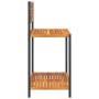 Gartentisch aus Akazienholz und Stahl, 90x50x110 cm. von , Topfständer - Ref: Foro24-367619, Preis: 110,22 €, Rabatt: %