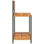 Mesa de trabajo de jardín madera de acacia y acero 90x50x110 cm de , Soportes para macetas - Ref: Foro24-367619, Precio: 108,...