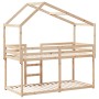 Bunk bed with solid pine wood roof 90x190 cm by , Beds and slatted bases - Ref: Foro24-3282047, Price: 202,53 €, Discount: %