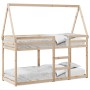 Cama litera con techo madera maciza de pino 90x190 cm de , Camas y somieres - Ref: Foro24-3282087, Precio: 172,47 €, Descuent...