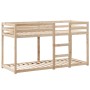 Cama litera con techo madera maciza de pino 90x190 cm de , Camas y somieres - Ref: Foro24-3282087, Precio: 172,47 €, Descuent...