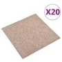 Carpet floor tiles 20 pcs 5 m² 50x50 cm beige by vidaXL, Floors and carpets - Ref: Foro24-147318, Price: 117,49 €, Discount: %