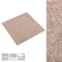 Carpet floor tiles 20 pcs 5 m² 50x50 cm beige by vidaXL, Floors and carpets - Ref: Foro24-147318, Price: 117,49 €, Discount: %