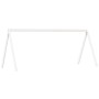 Cama alta con techo blanca madera maciza pino blanca 90x200 cm de , Camas y somieres - Ref: Foro24-3282093, Precio: 220,52 €,...