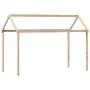 Cama alta con techo madera maciza de pino 80x200 cm de , Camas y somieres - Ref: Foro24-3282135, Precio: 206,03 €, Descuento: %