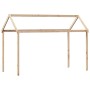 High bed with solid pine wood roof 80x200 cm by , Beds and slatted bases - Ref: Foro24-3282135, Price: 196,67 €, Discount: %