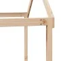 Cama alta con techo madera maciza de pino 80x200 cm de , Camas y somieres - Ref: Foro24-3282135, Precio: 206,03 €, Descuento: %