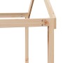 High bed with solid pine wood roof 80x200 cm by , Beds and slatted bases - Ref: Foro24-3282135, Price: 196,67 €, Discount: %