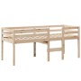 Cama alta con techo madera maciza de pino 90x190 cm de , Camas y somieres - Ref: Foro24-3282098, Precio: 162,50 €, Descuento: %