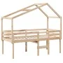 Hochbett mit massivem Kieferndach 90x190 cm von , Betten und Lattenroste - Ref: Foro24-3282058, Preis: 199,53 €, Rabatt: %