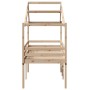 Cama alta con techo madera maciza de pino 90x190 cm de , Camas y somieres - Ref: Foro24-3282058, Precio: 191,59 €, Descuento: %