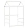 Bed frame with solid white pine wood roof 80x200 cm by , Beds and slatted bases - Ref: Foro24-3282163, Price: 184,82 €, Disco...