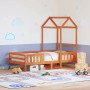 Bettgestell mit massivem Dach aus braunem Kiefernholz 90x200 cm von , Betten und Lattenroste - Ref: Foro24-3282161, Preis: 19...