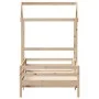 Bed frame with solid pine wood roof structure 75x190 cm by , Beds and slatted bases - Ref: Foro24-3282168, Price: 153,79 €, D...