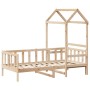 Sofa bed with solid pine wood roof 90x200 cm by , Beds and slatted bases - Ref: Foro24-3282210, Price: 153,60 €, Discount: %