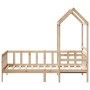 Sofa bed with solid pine wood roof 90x200 cm by , Beds and slatted bases - Ref: Foro24-3282210, Price: 153,60 €, Discount: %