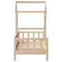 Sofa bed with solid pine wood roof 90x200 cm by , Beds and slatted bases - Ref: Foro24-3282210, Price: 153,60 €, Discount: %