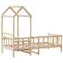 Sofa bed with solid pine wood roof 80x200 cm by , Beds and slatted bases - Ref: Foro24-3282212, Price: 171,11 €, Discount: %