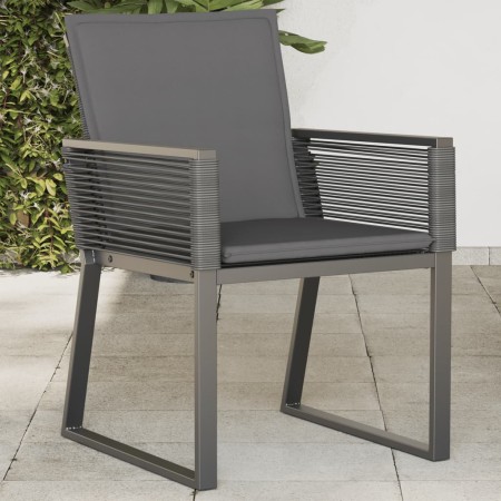 Gartenstühle mit Kissen, 4 Stück, aus schwarzem synthetischem Rattan. von , Gartenstühle - Ref: Foro24-4008116, Preis: 286,18...
