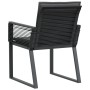 Gartenstühle mit Kissen, 4 Stück, aus schwarzem synthetischem Rattan. von , Gartenstühle - Ref: Foro24-4008116, Preis: 286,18...