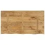 Solid mango wood natural edge table top 100x60x2.5 cm by , Table tops - Ref: Foro24-370358, Price: 95,67 €, Discount: %