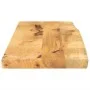 Solid mango wood natural edge table top 70x40x3.8 cm by , Table tops - Ref: Foro24-370393, Price: 56,47 €, Discount: %