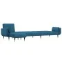 L-förmiges Schlafsofa blauer Samt 275x140x70 cm von , Sofas - Ref: Foro24-3157205, Preis: 452,59 €, Rabatt: %