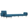 L-förmiges Schlafsofa blauer Samt 275x140x70 cm von , Sofas - Ref: Foro24-3157205, Preis: 426,59 €, Rabatt: %